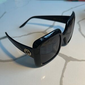 Gucci Black Square Frame Sunglasses